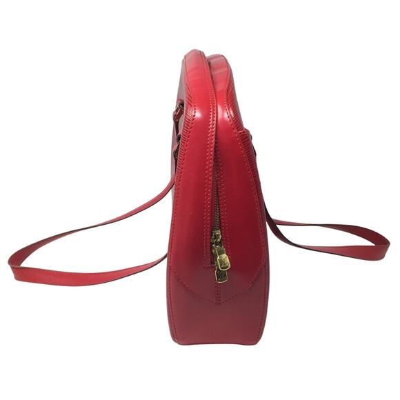 Louis Vuitton Red Leather Epi Voltaire Shoulder Bag - Picture 4 of 15